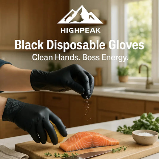 Black Disposable Gloves