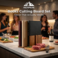 Books Cutting Board Set