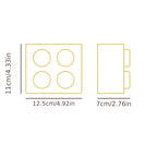 Building Block Storage Bins — Size diagram showing 12.5 cm width, 11 cm height and 7 cm depth.