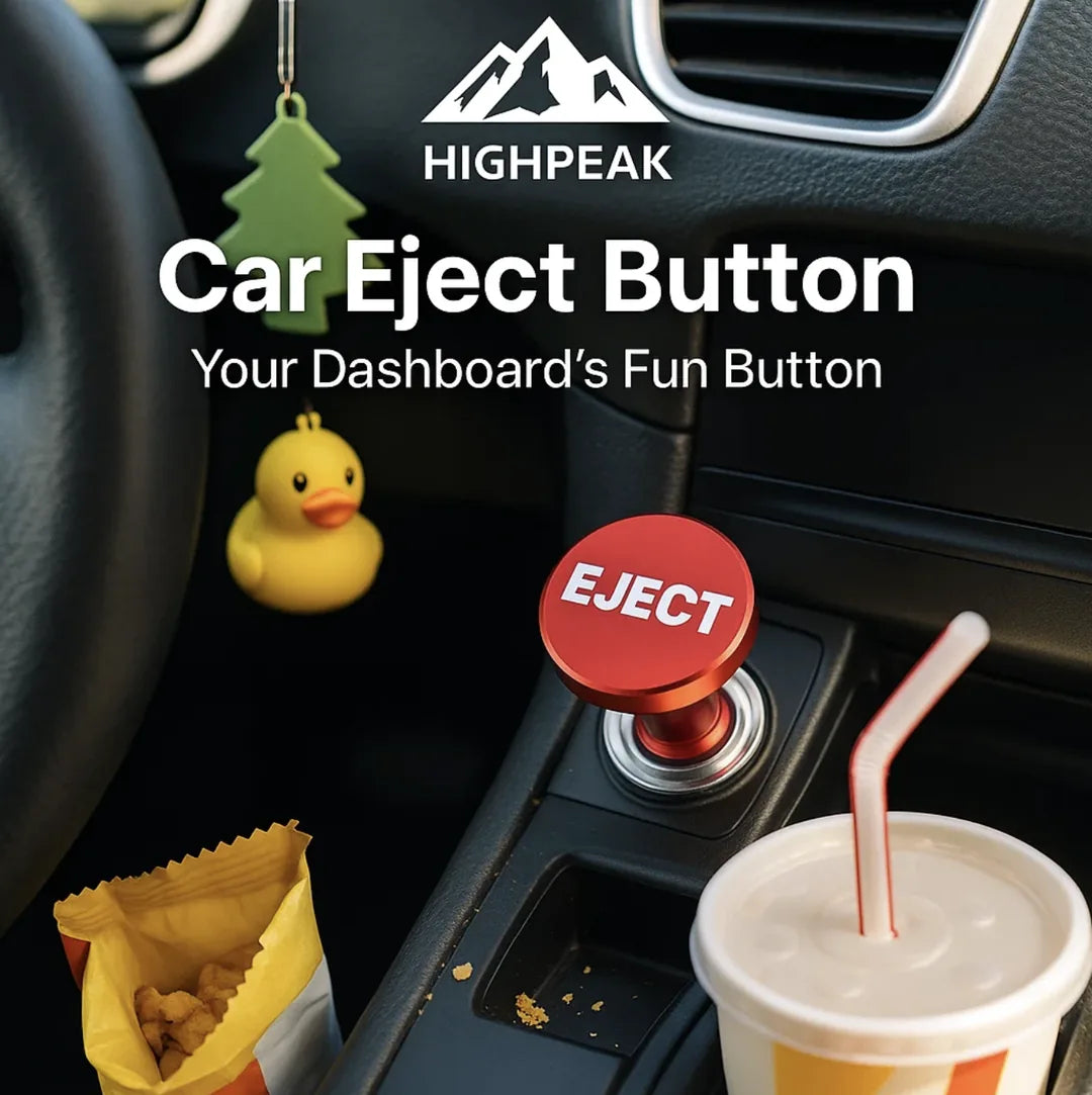 HighPeak Car Eject Button– Funny 12V Car Accessory Upgrade