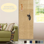 Cat Scratching Wall Mat khaki variant shown as a floor-to-wall climbing surface for cats