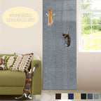 Cat Scratching Wall Mat light gray variant displayed as a full-height vertical scratching panel