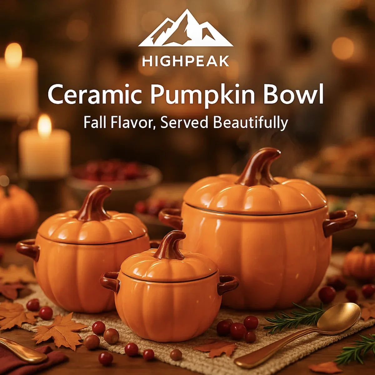 Ceramic Pumpkin Bowl
