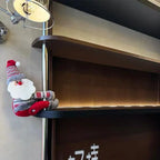 Christmas Chandelier Hugger Santa character wrapped around a vertical cabinet post
