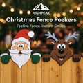 Christmas Fence Peekers