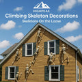 Climbing Skeleton Halloween Decor
