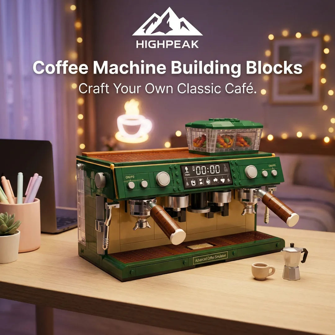 HighPeak Coffee Machine Building Blocks – 928PCS Set For Coffee Lovers
