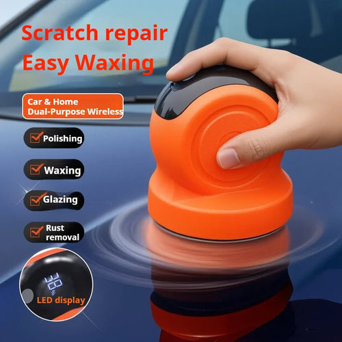 Cordless car polisher feature overview for waxing and polishing a vehicle