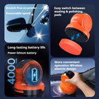 Cordless Car Polisher Tool with pad options and 4000mAh battery features