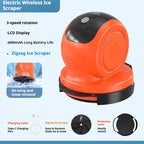 Cordless polisher set with Type-C cable and ice-scraper attachment