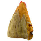 Corn Monster Halloween Mask right-facing profile showing the snarling mouth and tall corn-cob shape.