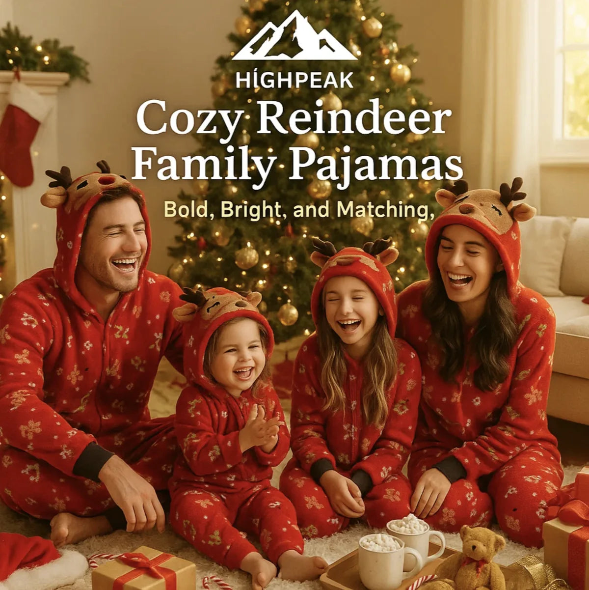 Cozy Reindeer Family Pajamas