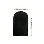 Cracked Skull Face Mask measurement chart with a black hood labeled 9.45 inches wide and 13.78 inches high.