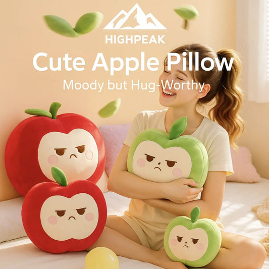 Cute Grumpy Apple Pillow