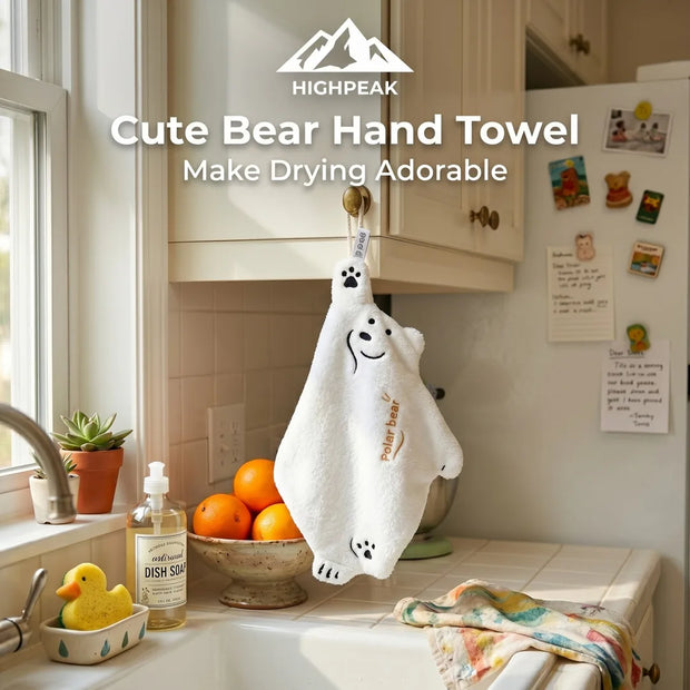 Cute Bear Hand Towel