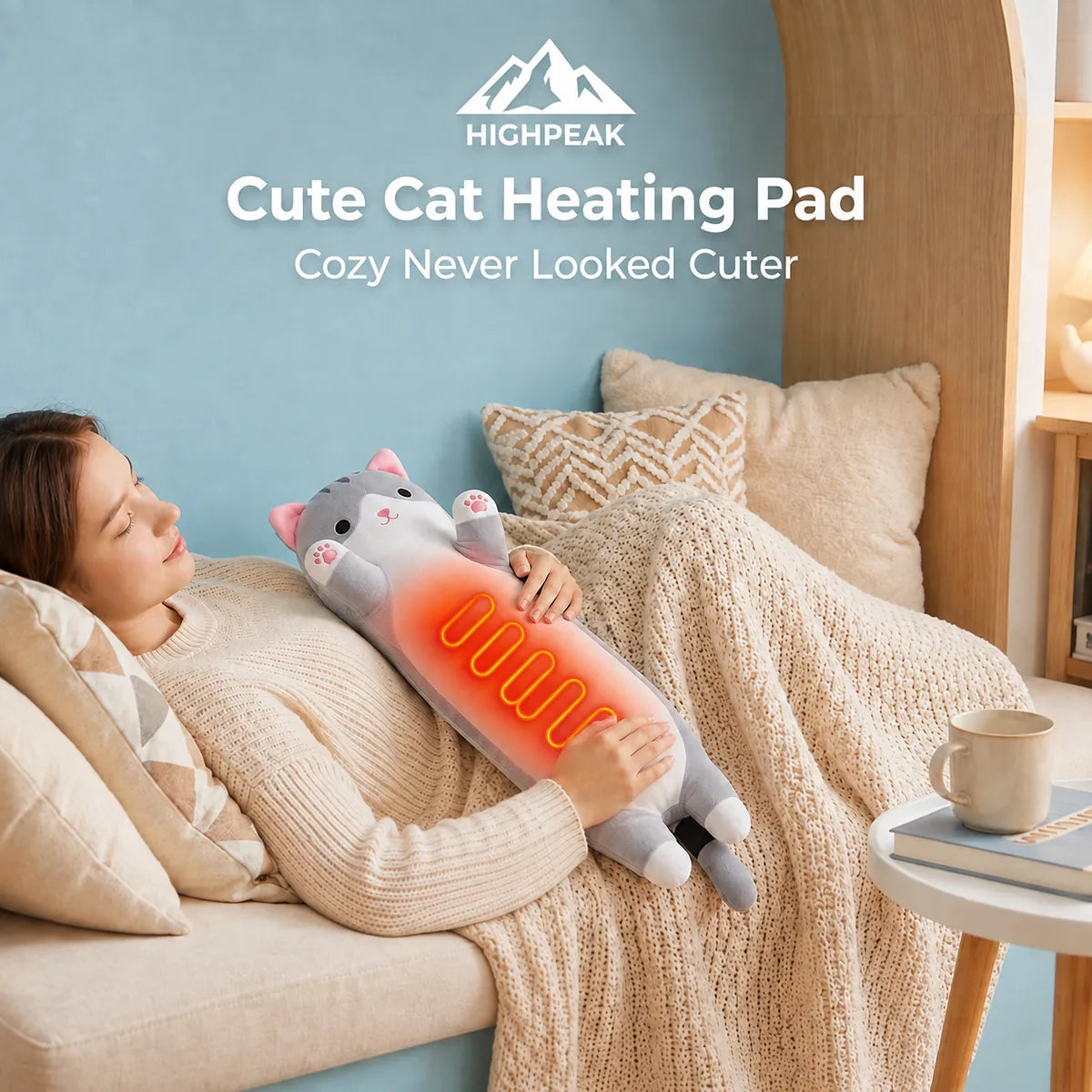 Cute Cat Heating Pad