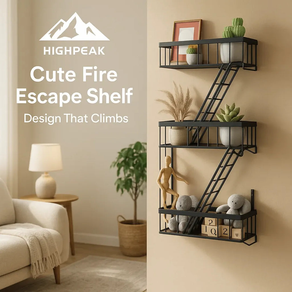 Cute Fire Escape Wall Shelf