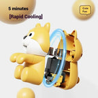 Cute Food Cooling Fan cutaway illustration showing the internal motor and airflow path