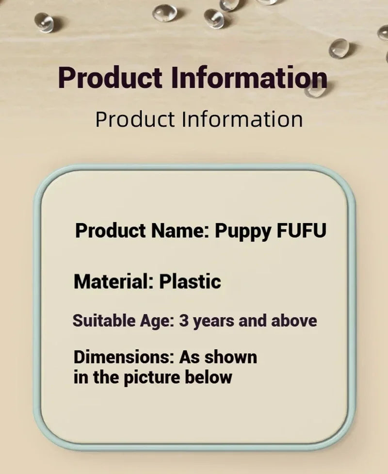 Cute Food Cooling Fan supplier information panel listing plastic material and ages three and above