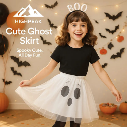 Cute Pumpkin Ghost Skirt