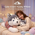 Cute Giant Husky Pillow