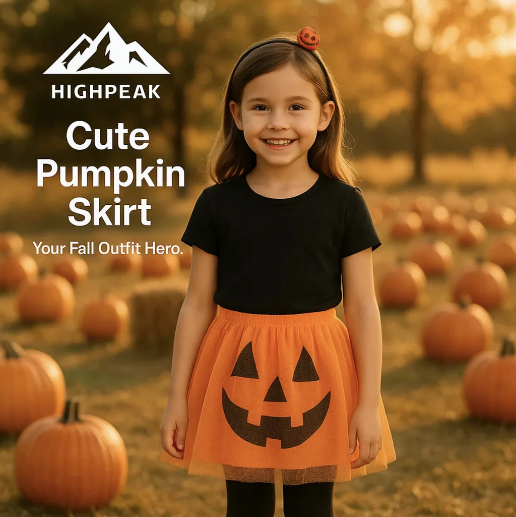 Cute Pumpkin Ghost Skirt