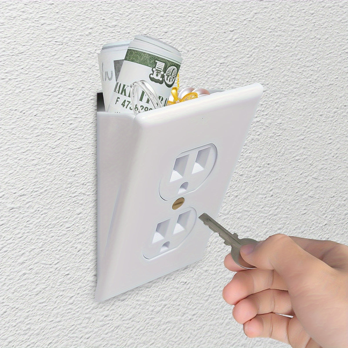 Outlet Keys HighPeak Outlet Wall Safe Fake Electrical Socket for Hidden Valuables