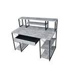 Desk with Shelves