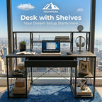 Desk with Shelves