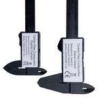 Digital Vernier Caliper rear view comparing carbon fiber composite labels on 100mm and 150mm models