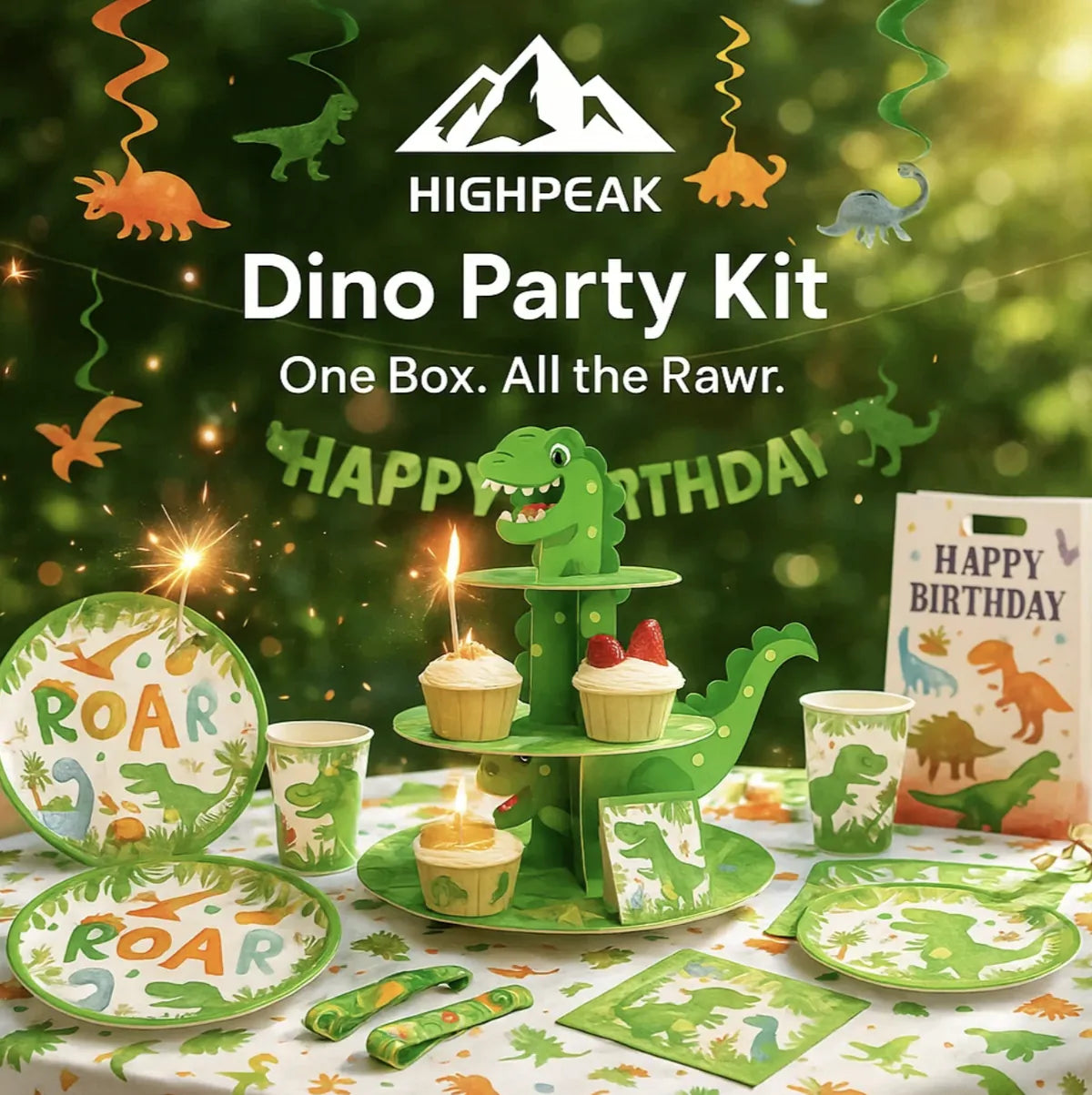 Dinosaur Party Supplies Kit