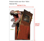 Dinosaur Breakout Wall Decal PVC sheet measurement chart with 17.7 by 23.6 inch dimensions