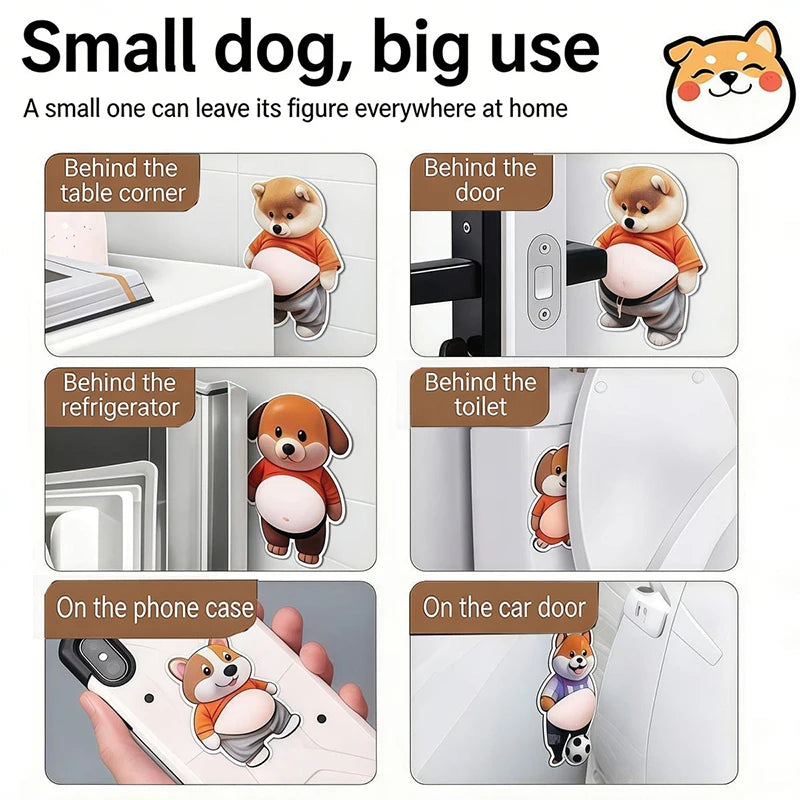 Dog Belly Door Buffer use guide for doors, furniture, appliances, phone cases, and car doors