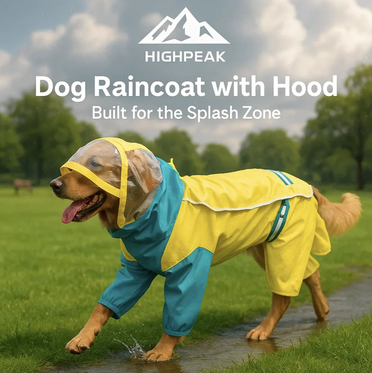Dog Raincoat with Hood