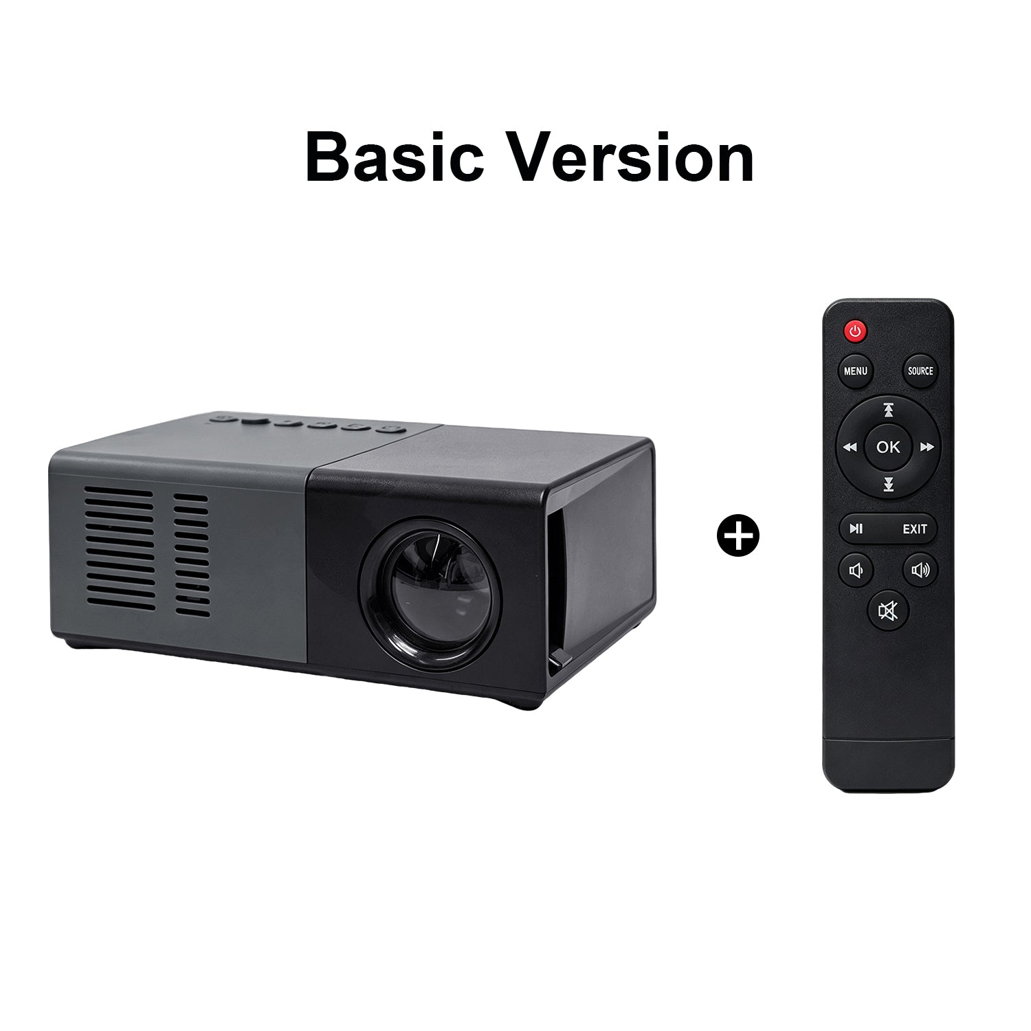 Dream J9 MiniProjector Only pack with black projector and remote control
