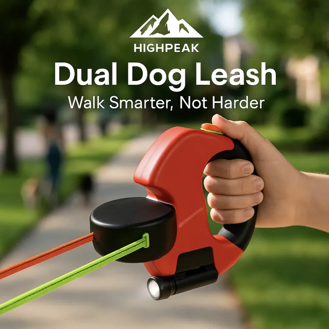 Dual Retractable Dog Leash