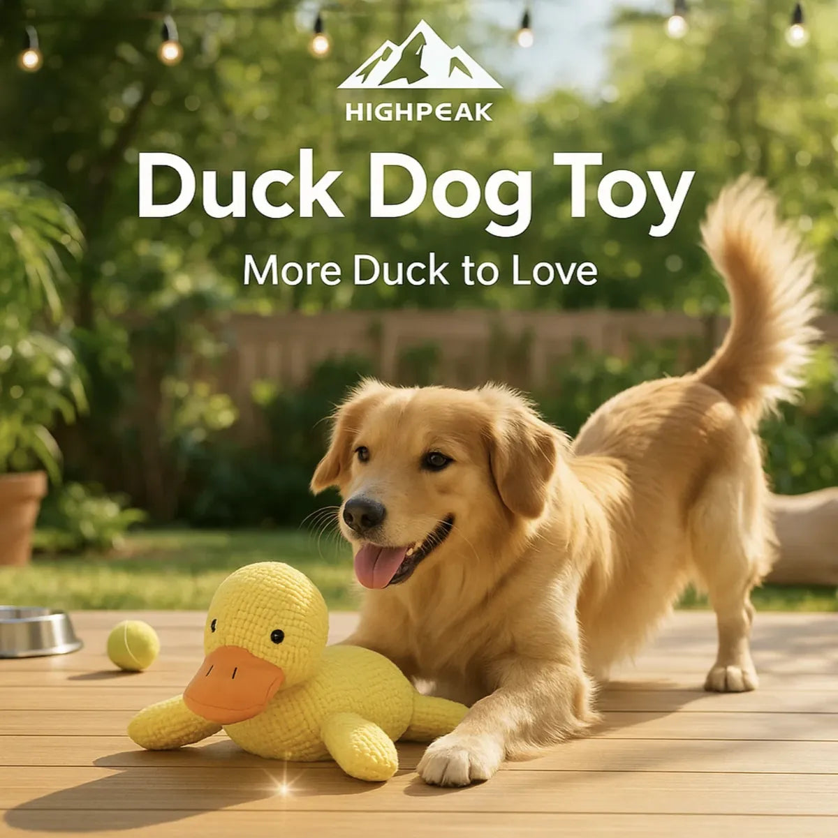 Duck Plush Dog Toy