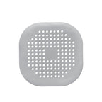 HighPeak DrainGuard™ flexible gray silicone drain cover with suction grip and perforated design to catch hair and debris