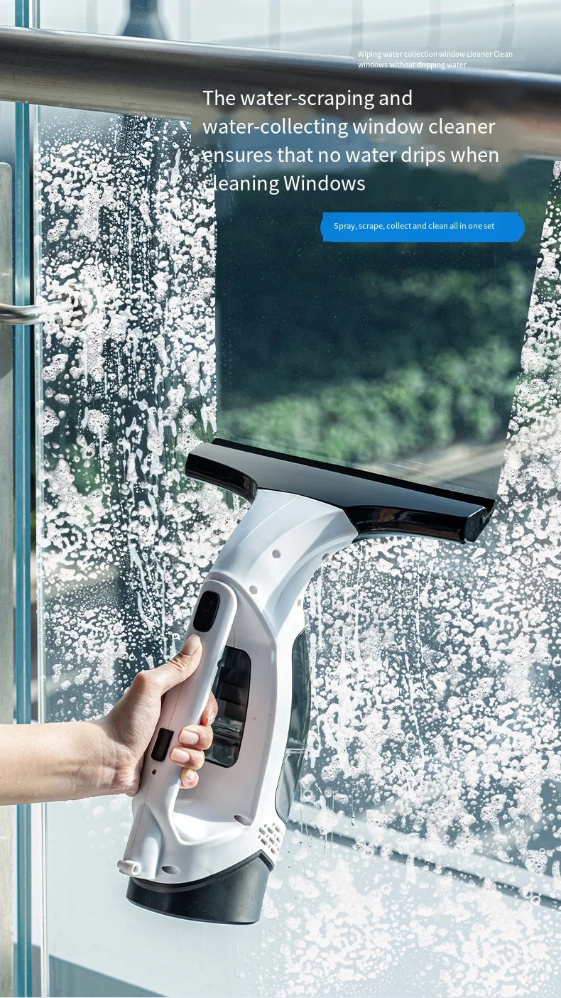 Electric Glass Cleaner usage guide for clearing moisture from window glass