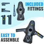 Electric Underwater Scooter included fittings and removable handles shown for easy assembly