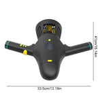 Electric Underwater Scooter dimensions showing a 33.5 cm width and 41 cm length