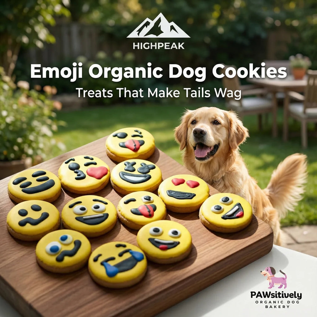 Emoji Organic Dog Cookies