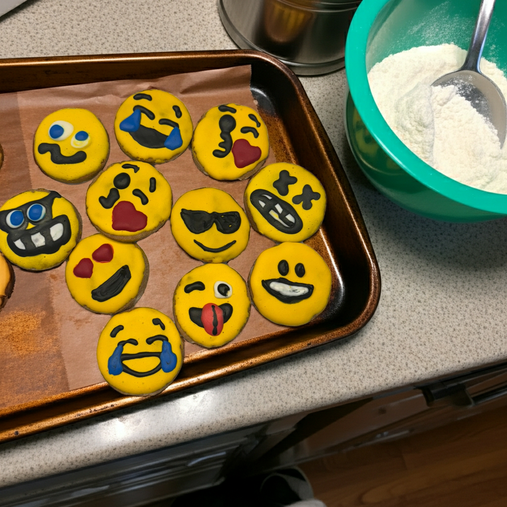 Emoji Organic Dog Cookies
