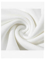 "Ew, People" Hoodie white knit fabric folded into a swirl for a material detail view