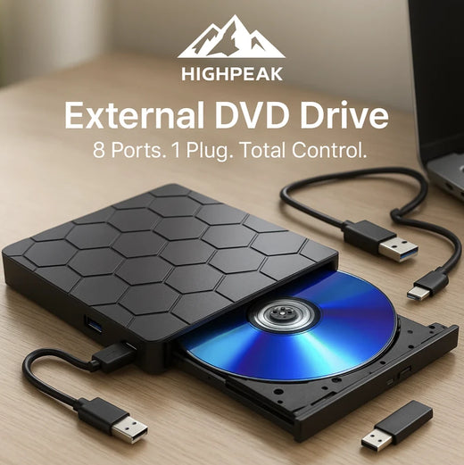 8-in-1 External DVD Drive