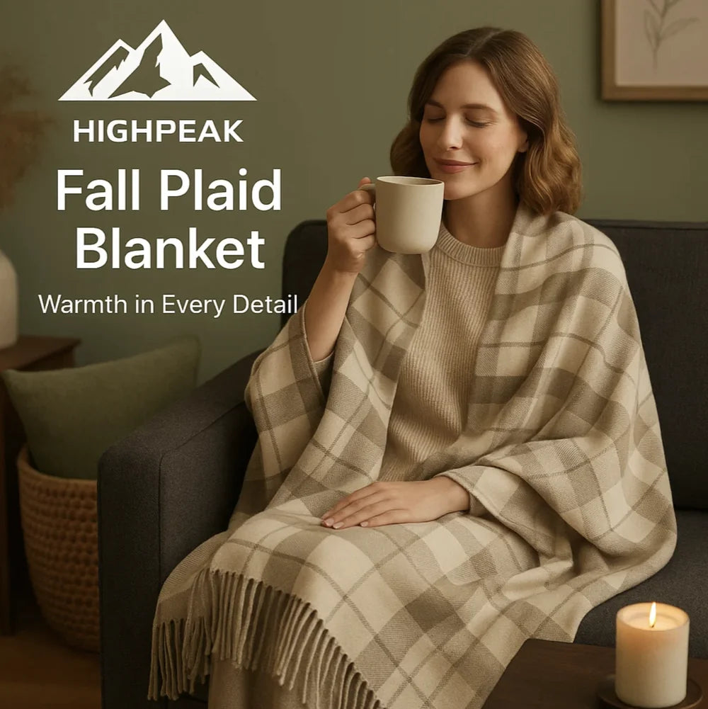 Fall Plaid Throw Blanket