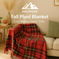 Fall Plaid Throw Blanket