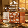 Fall Pumpkin Kitchen Towels