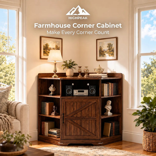 Farmhouse Corner Cabinet