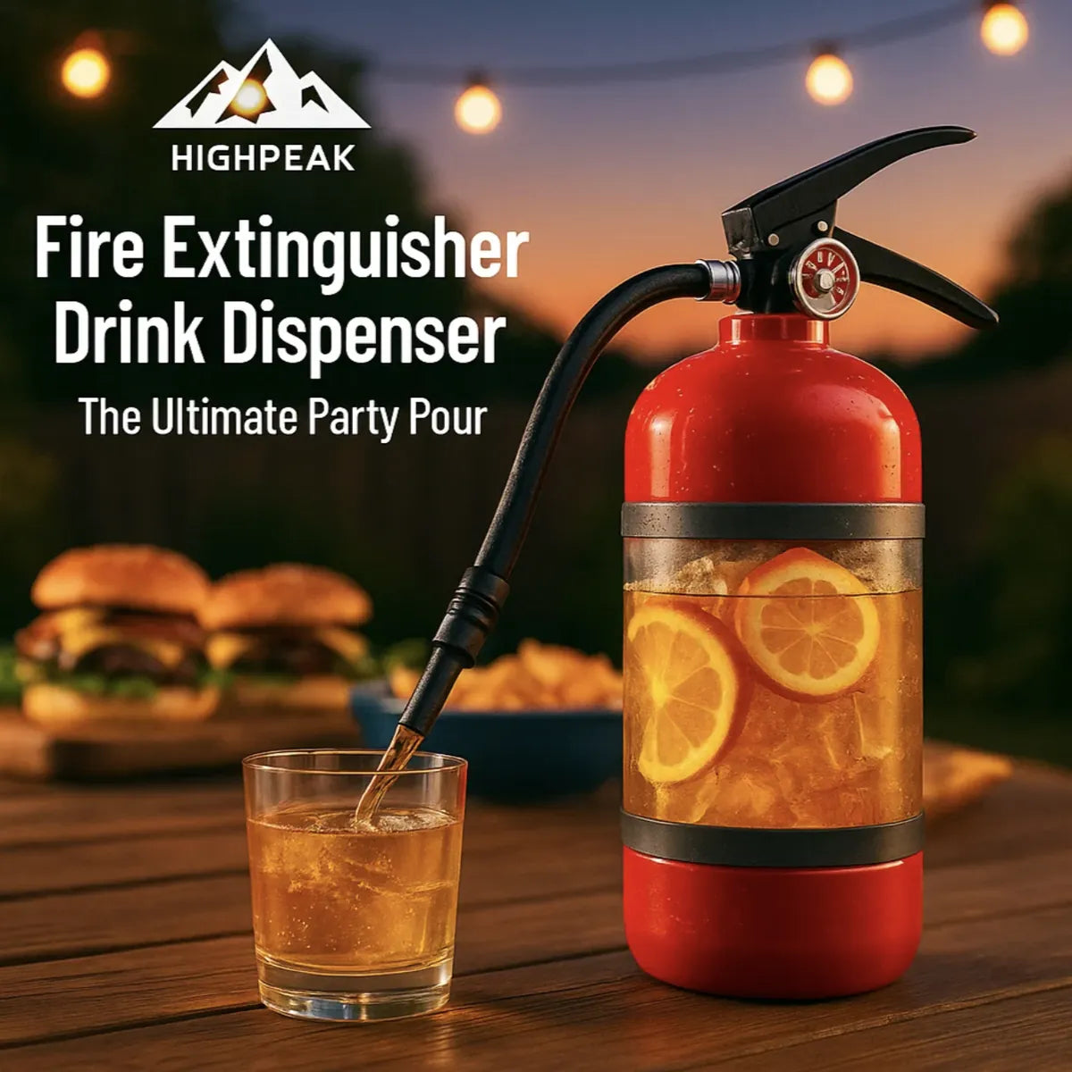 Fire Extinguisher Drink Dispenser